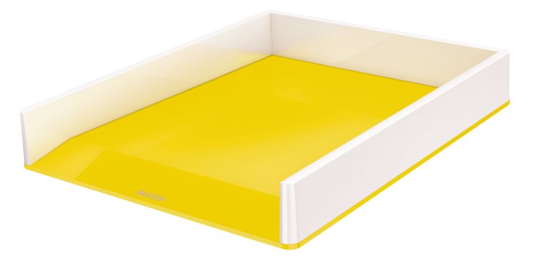 Półka na dokumenty Leitz WOW dwukolorowa, żółta 53611016