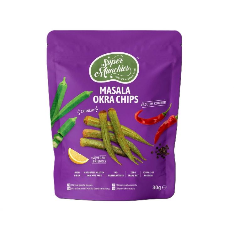 SUPER MUNCHIES CHIPSY Z OKRY O SMAKU MASALA 30G