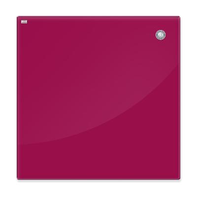 Tablica szklana suchościeralna-magnetyczna 2x3 45x45cm czerwona