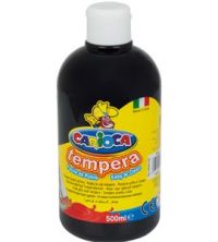 Farba Carioca tempera czarna 500ml