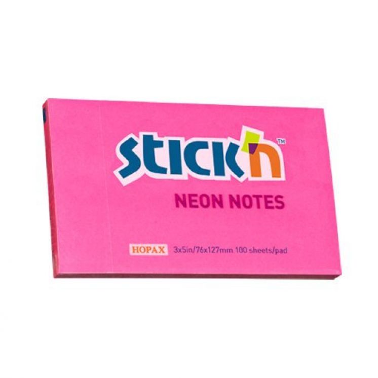 Notes Samoprzylepny 127mm x76mm  Ciemnoróżowy Neonowy (12) 21169 Stick&#039;n