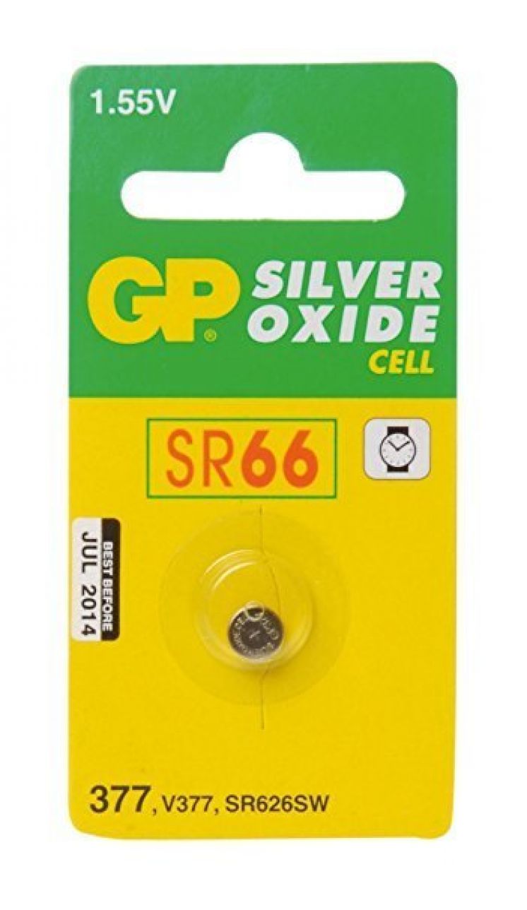 Bateria srebrowa GP; G4 / SR66 / SR626; 1.55V GPPBS377E001