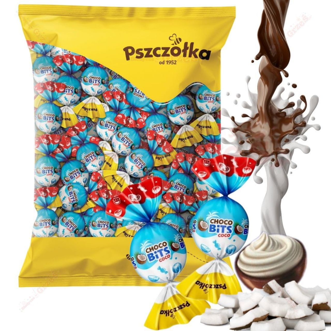 CUKIERKI PSZCZÓŁKA CHOCO BITS COCO 1KG