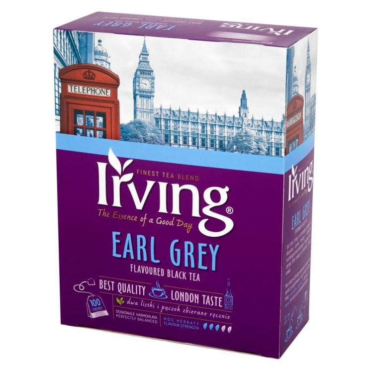 IRVING HERBATA CZARNA EARL GREY 100TB