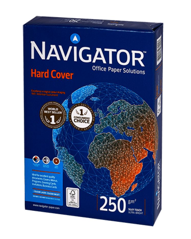 Papier xero NAVIGATOR Hard Cover A4 250G 125 ARK.
