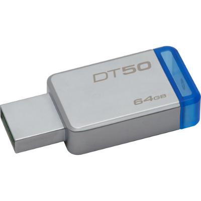Pamięć USB 3.0 KINGSTONE DataTraveler DT50 64gb metal niebieski
