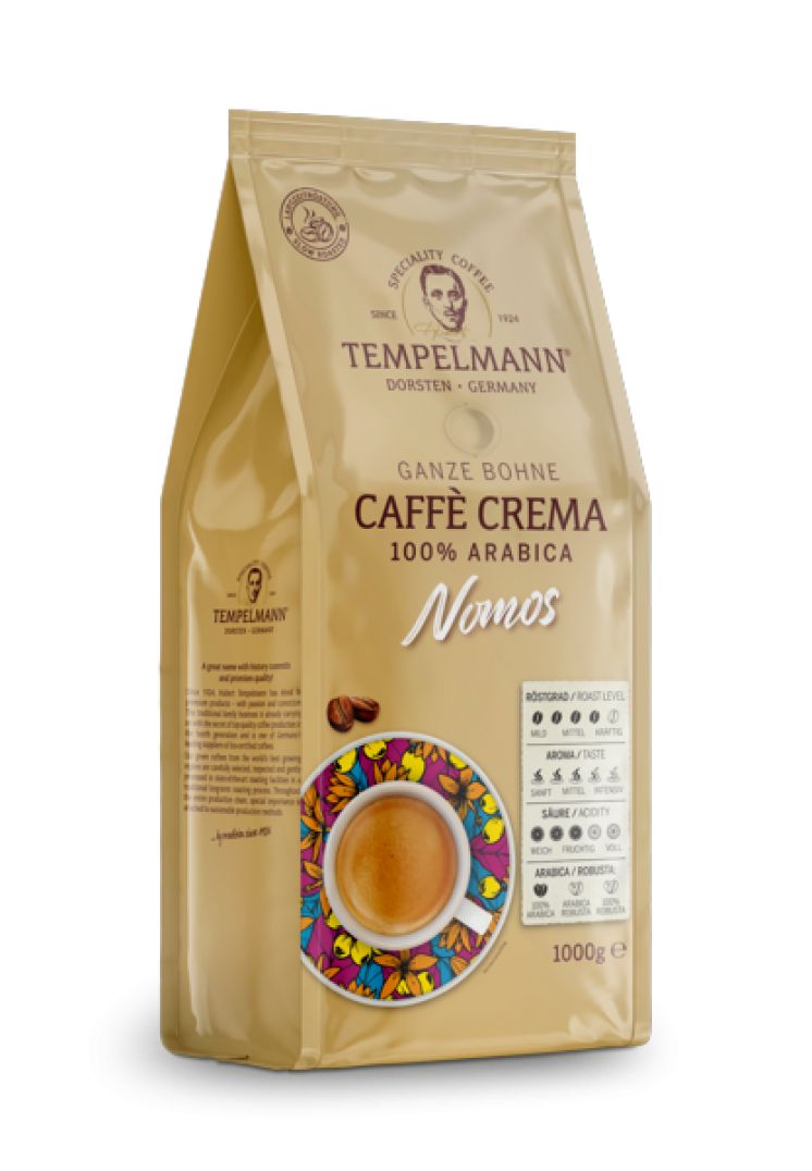 KAWA TEMPELMANN NOMOS CAFFE CREMA 1KG ZIARNO