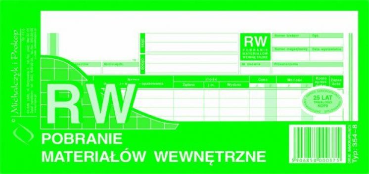 pobranie materiałów wewnętrzne rw MICHALCZYK I PROKOP 1/3 A5 wielokopia