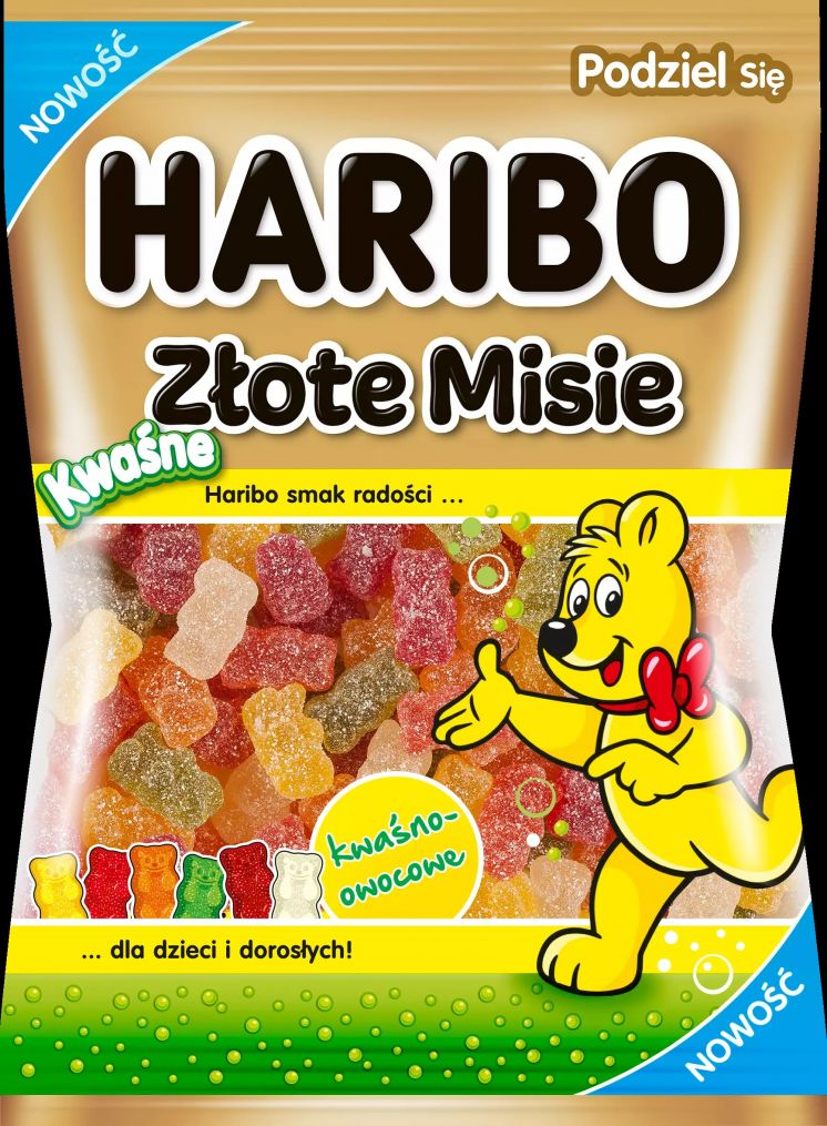 HARIBO ŻELKI ZŁOTE MISIE KWAŚNE 160G