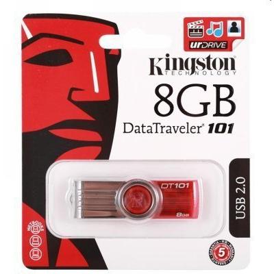 Pamięć USB 2.0 KINGSTONE DataTraveler 101 G2 8GB czerwony