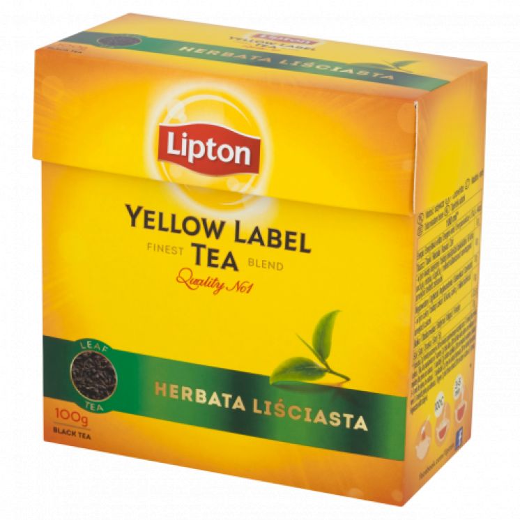 herbata lipton czarna liściasta 100g