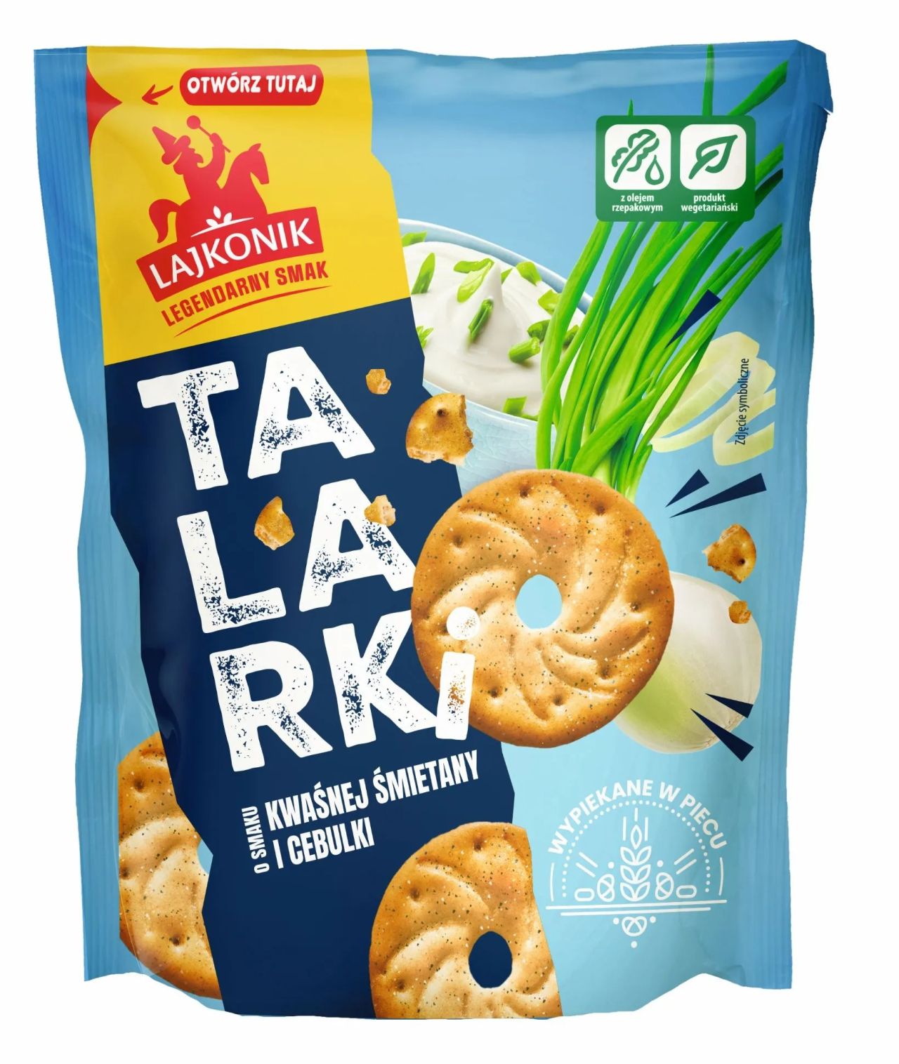 LAJKONIK TALARKI O SMAKU KWAŚNEJ ŚMIETANY Z CEBULKĄ 100G