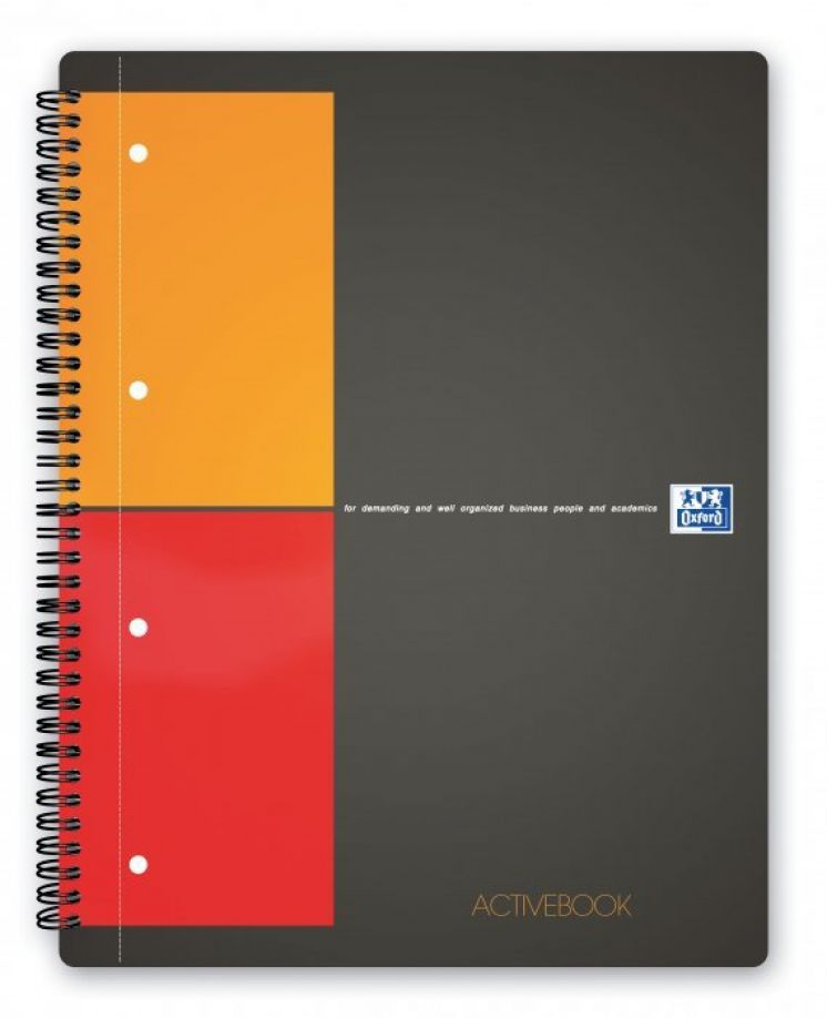Kołonotatnik Oxford Activebook International a4+ 80k kratka