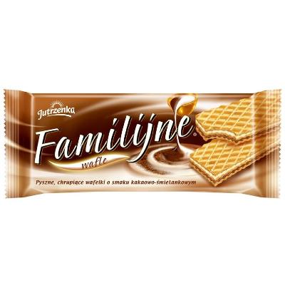 WAFLE FAMILIJNE ŚMIETANKOWO-KAKAOWE 180G