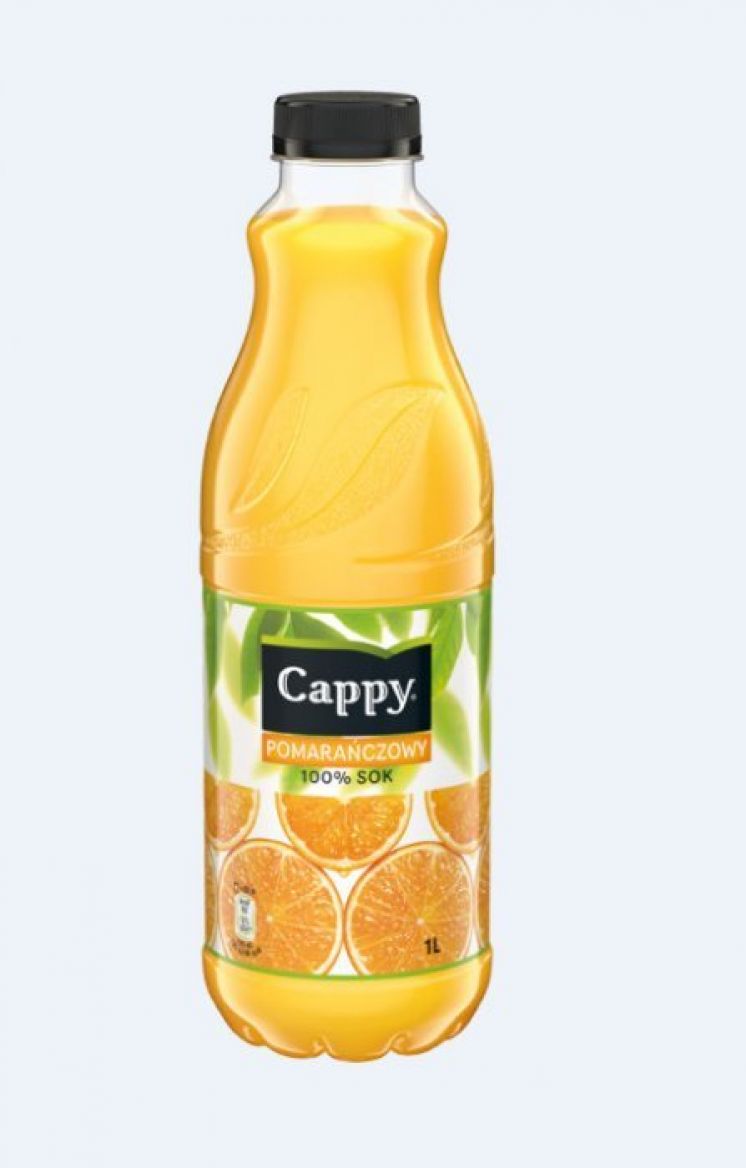 CAPPY sok pomarańczowy 100% 1L butelka PET