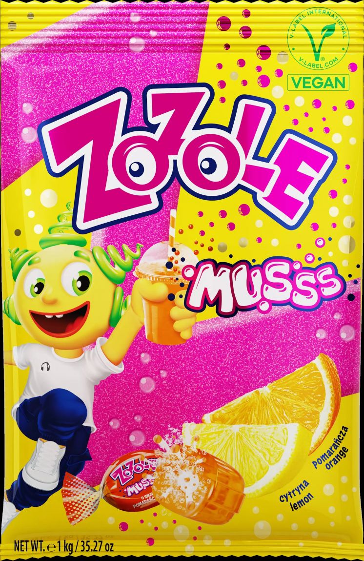 ZOZOLE CUKIERKI MUSUJĄCE CYTRYNA POMARAŃCZA 1KG