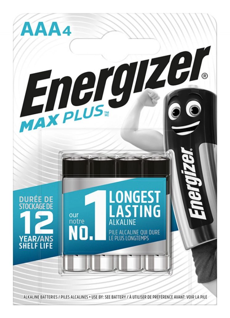 Baterie alkaiczne ENERGIZER MAX PLUS AAA LR03 /4/