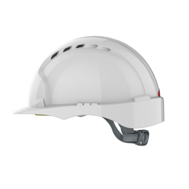 Kask ochronny EVO®2 pasek przesuwny wentylowany biały