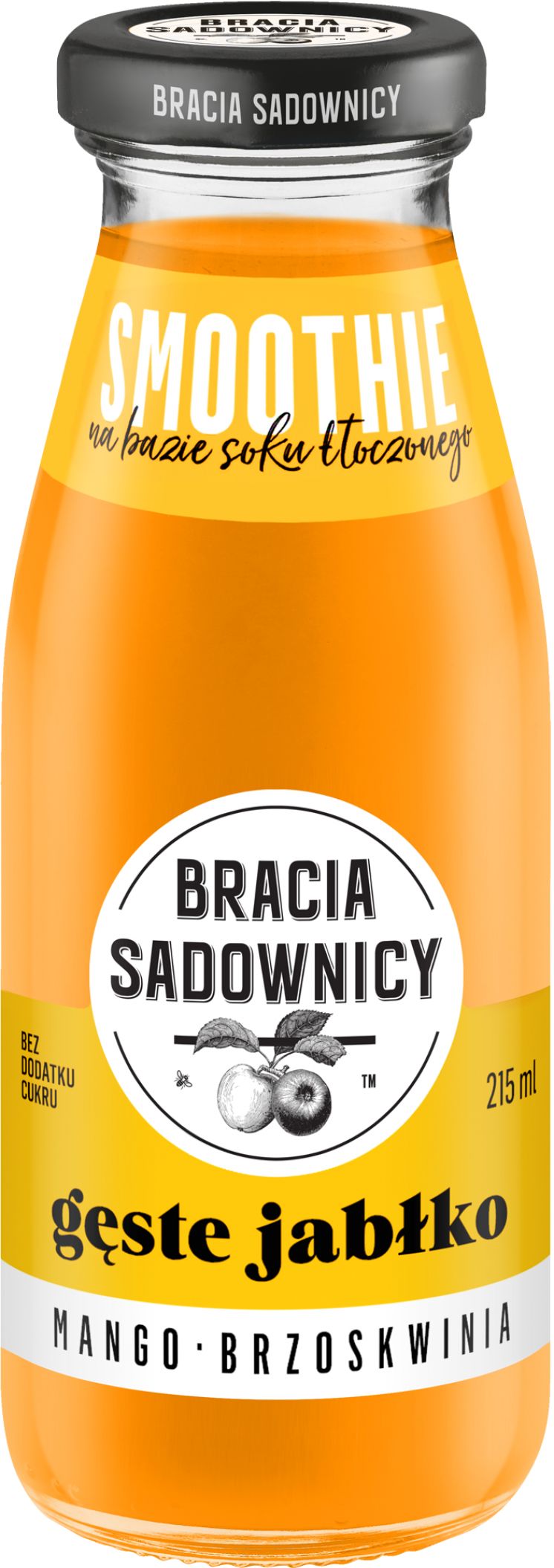 SOK SMOOTHIE GĘSTE JABŁKO MANGO BRZOSKWINIA BRACIA SADOWNICY 215ML /8/