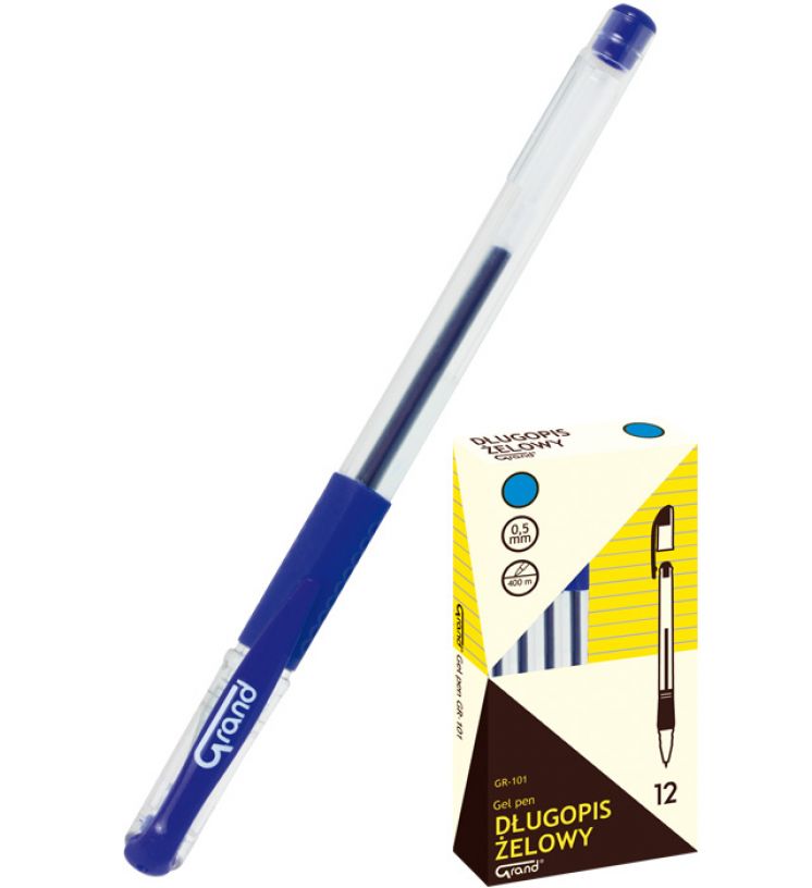 Długopis żelowy GRAND GR-101 niebieski