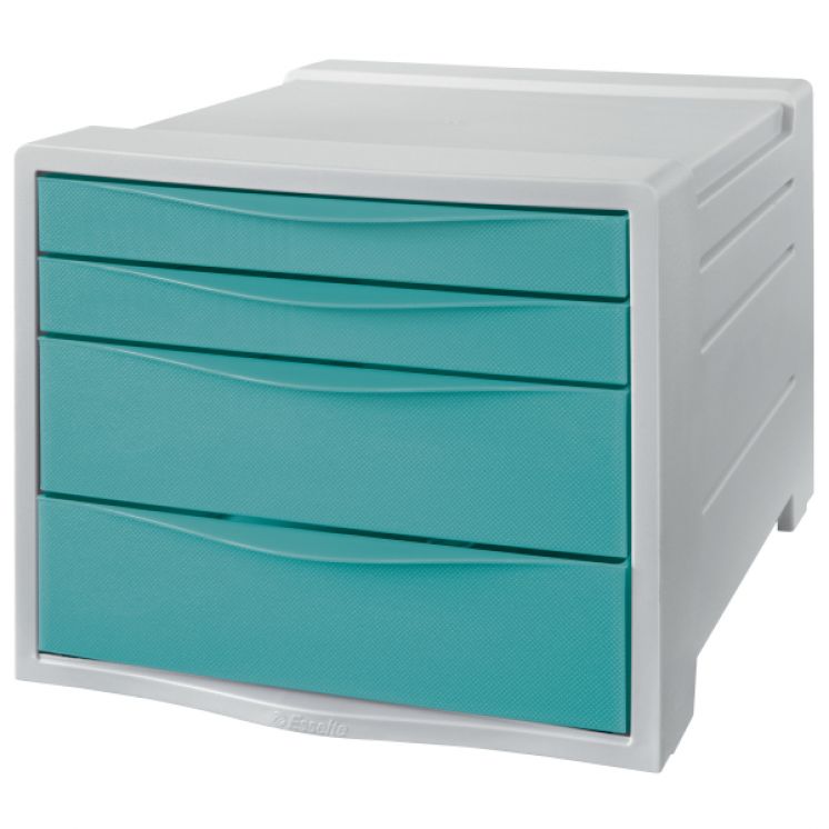 Pojemnik z szufladami Esselte Colour&#039;Breeze, niebieski