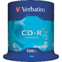 Płyta VERBATIM CD-R cake box 100 700MB 52x Extra protection
