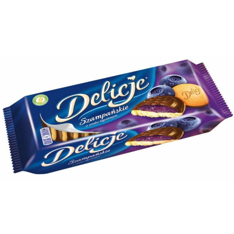 DELICJE SZAMPAŃSKIE JAGODOWE 147G