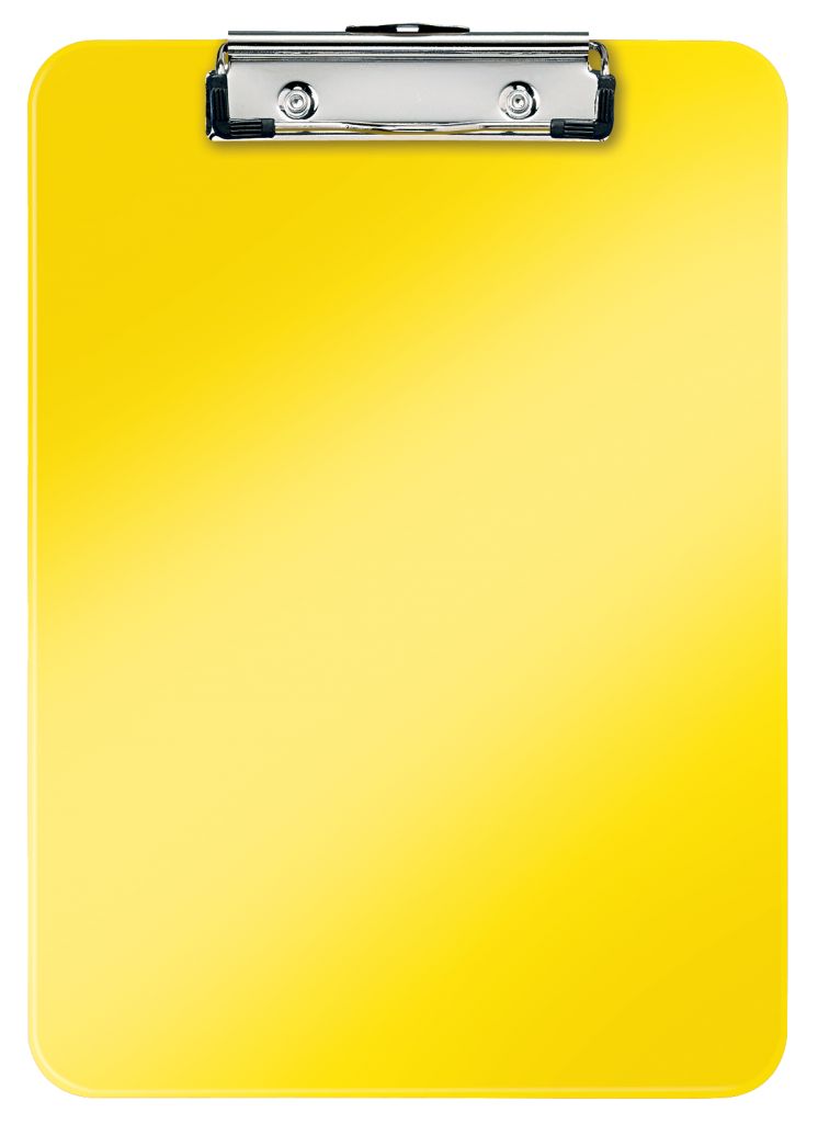 Deska z klipem Leitz WOW, żółta 39710016