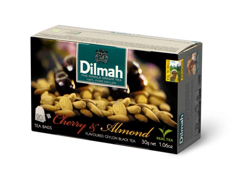 HERBATA DILMAH AROMATYZOWANA CHERRY&amp;ALMOND 20TB