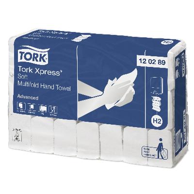 Ręcznik papierowy Tork Advanced soft 3 panelowy biały 2 warstwy celuloza + makulatura system h2 100288 /3780/