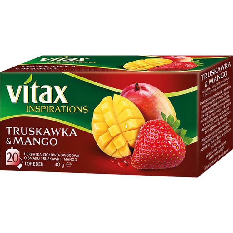 HERBATA VITAX INSPIRATIONS MANGO&amp;TRUSKAWKA 20TB