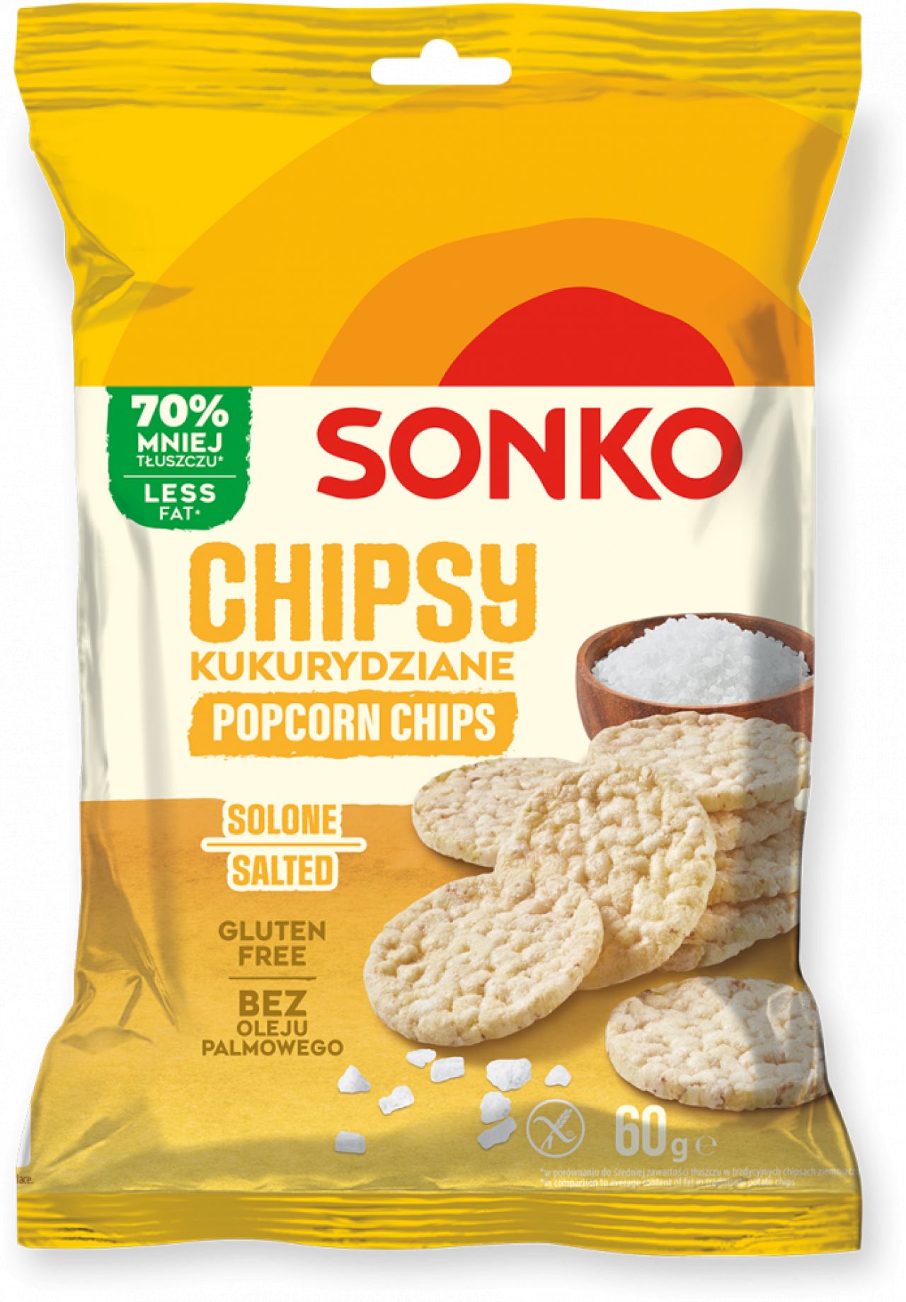 SONKO CHIPSY KUKYRYDZIANE SOLONE 60G