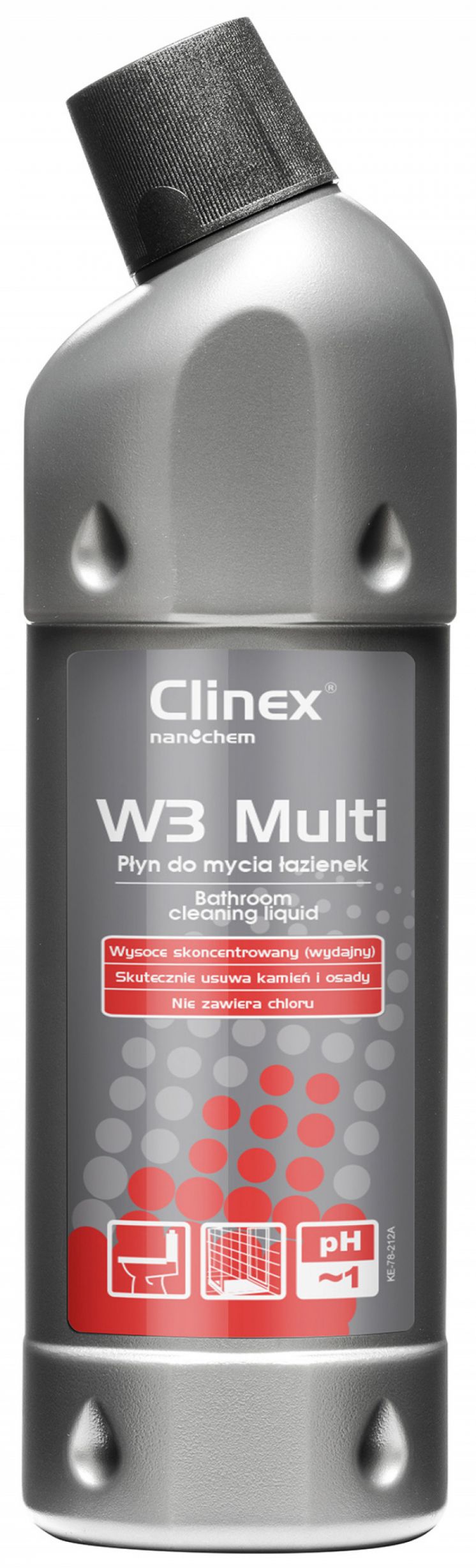 Preparat do mycia sanitariatów i łazienek CLINEX W3 Multi 1L