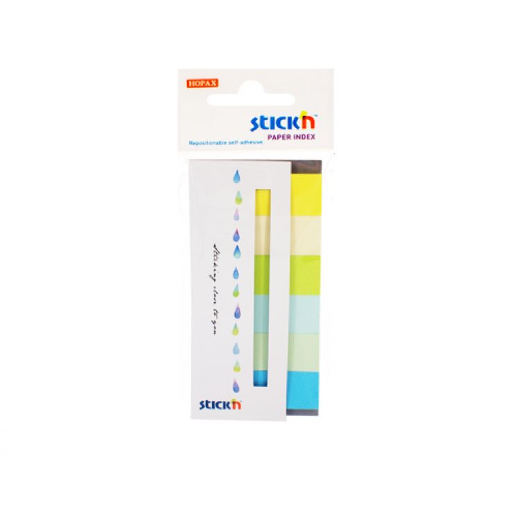 Zakładki indeksujące Stick&#039;n papierowe 45x15 mm 6 kolorów neonowych SUMMER 180 kartek