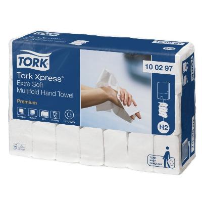 Ręcznik papierowy Tork XPRESS PREMIUM SOFT MULTIFOLD biały 2 warstwy  system H2 /2100/ 100297