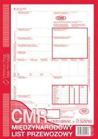 CMR międzynarodowy list przewozowy MICHALCZYK I PROKOP A4 (o+3k)