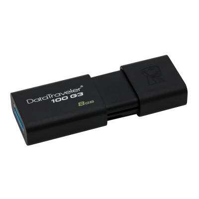 Kingston pamięć DataTraveler 100 G3 USB 3.0 8GB CZARNA