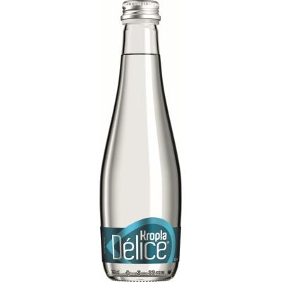 Woda KROPLA BESKIDU DELICE gazowana 0.33L butelka szklana /24/