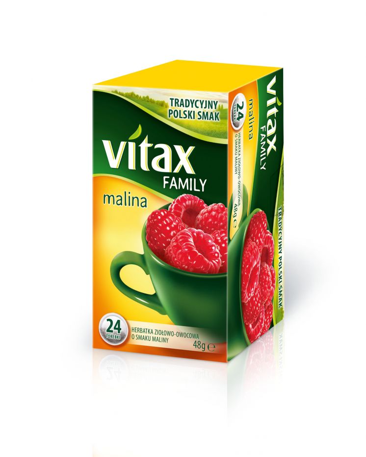 Herbata VITAX FAMILY MALINA 24tb