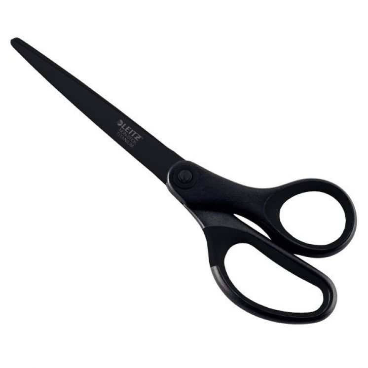Nożyczki tytanowe nieklejące Leitz 18,0cm czarne