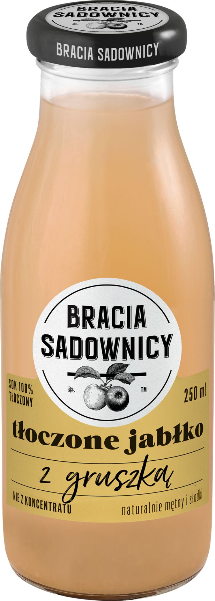 SOK TŁOCZONE JABŁKO Z GRUSZKĄ BRACIA SADOWNICY 250ML /8/