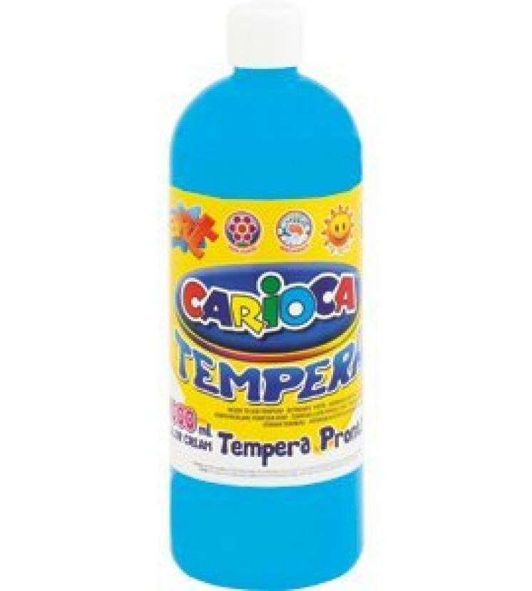 Farba Carioca tempera 1000 ml błękit (ko03/18)