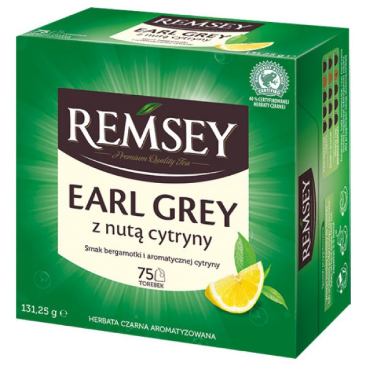 HERBATA REMSEY EARL GREY Z NUTĄ CYTRYNY 75TB