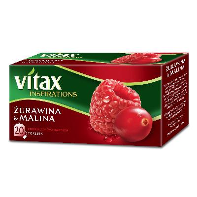 HERBATA VITAX INSPIRATIONS ŻURAWINA&amp;MALINA 20TB