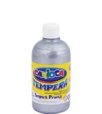 Farba Carioca tempera 500 ml srebrna (ko027/25)
