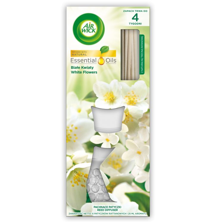 Air Wick pachnące patyczki Białe Kwiaty 42ml