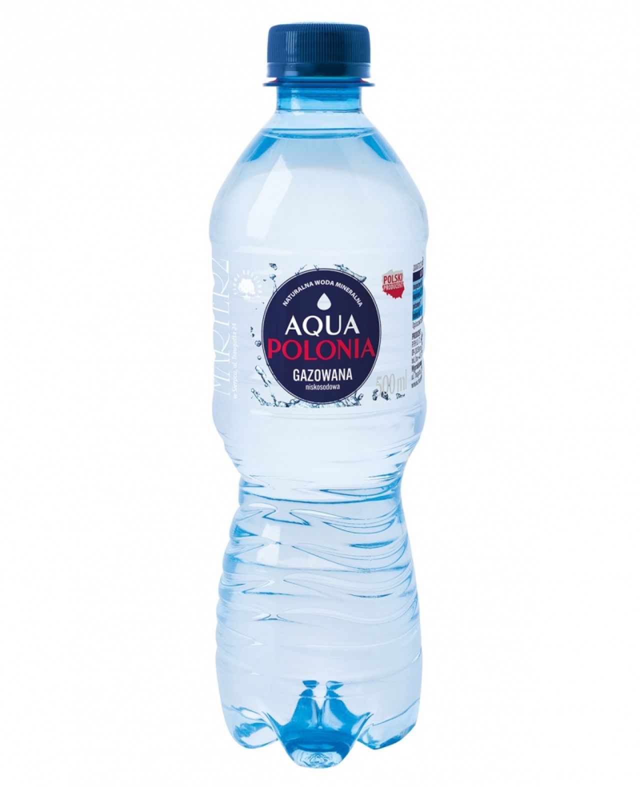 Woda AQUA POLONIA gazowana 0,5l /12/ BEZ KAUCJI