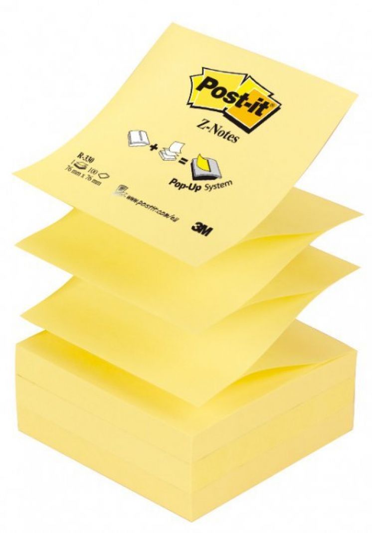 Bloczek samoprzylepny POST-IT® z-notes 76x76 żółty 100k