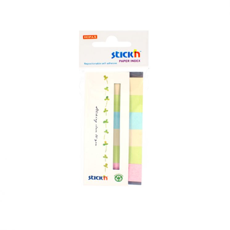 Zakładki indeksujące Stick&#039;n papierowe 45x15 mm 6 kolorów neonowych ECO 180 kartek