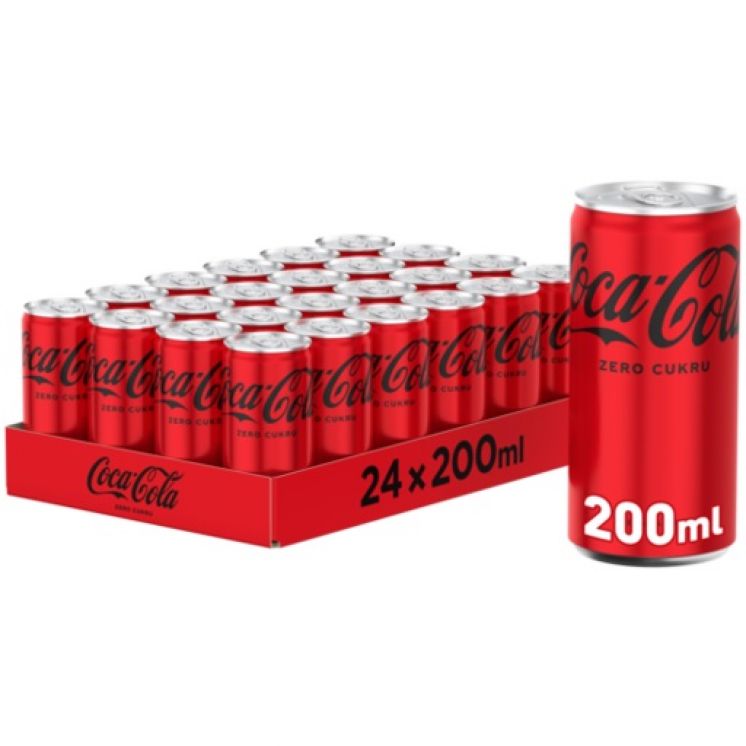 COCA COLA ZERO 0,2L PUSZKA /24/